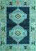 Machine Washable Abstract Light Blue Modern Rug, wshabs4602lblu