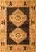 Abstract Orange Modern Rug, abs4602org