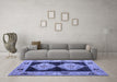 Machine Washable Abstract Blue Modern Rug in a Living Room, wshabs4602blu