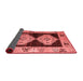 Abstract Red Modern Area Rugs