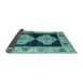 Sideview of Abstract Light Blue Modern Rug, abs4602lblu