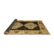 Sideview of Abstract Brown Modern Rug, abs4602brn