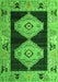 Machine Washable Abstract Green Modern Area Rugs, wshabs4602grn