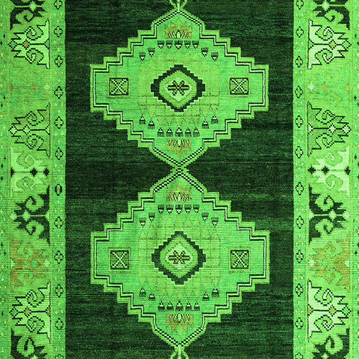 Machine Washable Abstract Green Modern Area Rugs, wshabs4602grn