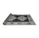 Sideview of Abstract Gray Modern Rug, abs4602gry