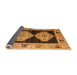 Sideview of Abstract Orange Modern Rug, abs4602org