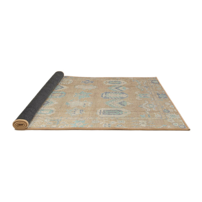 Sideview of Abstract Brown Modern Rug, abs4603