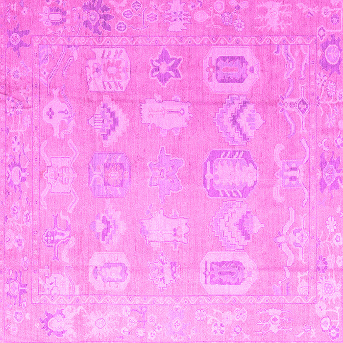 Square Abstract Pink Modern Rug, abs4603pnk
