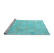 Sideview of Machine Washable Abstract Light Blue Modern Rug, wshabs4603lblu