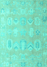 Abstract Turquoise Modern Rug, abs4603turq