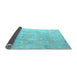 Sideview of Abstract Light Blue Modern Rug, abs4603lblu