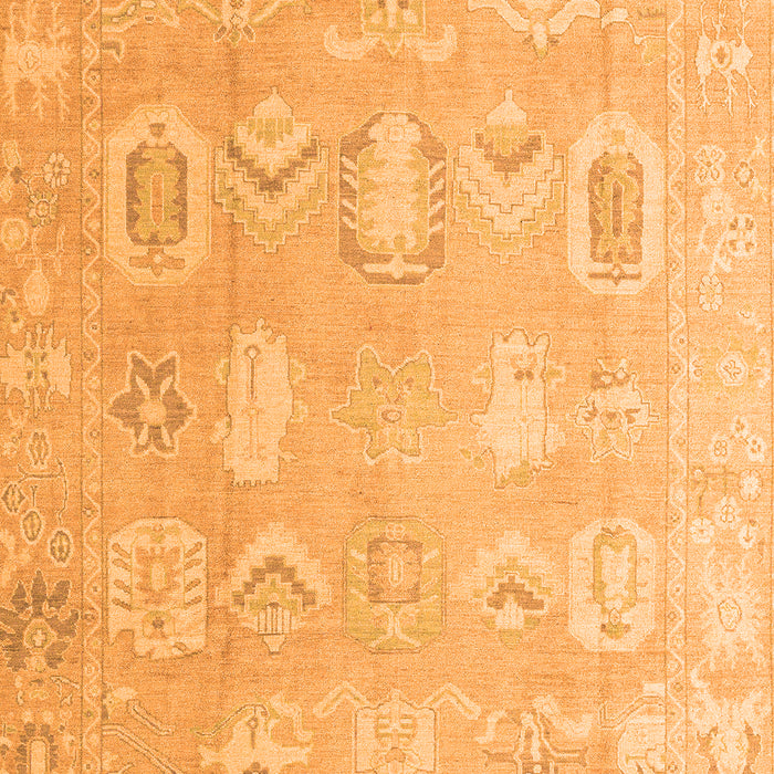 Machine Washable Abstract Orange Modern Area Rugs, wshabs4603org