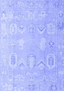 Abstract Blue Modern Rug, abs4603blu