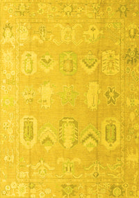 Abstract Yellow Modern Rug, abs4603yw