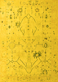 Oriental Yellow Traditional Rug, abs4604yw