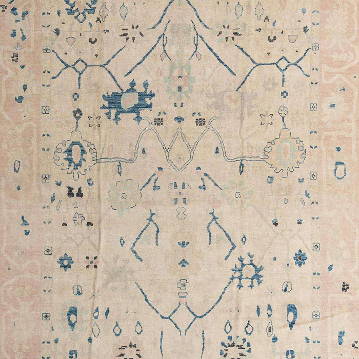 Abstract Pastel Orange Oriental Rug, abs4604