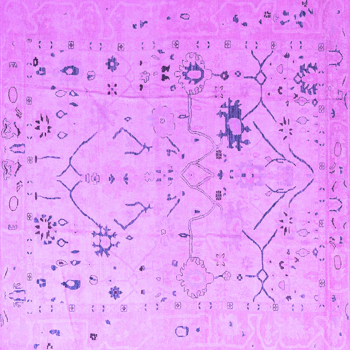 Square Oriental Purple Traditional Rug, abs4604pur