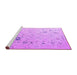 Sideview of Machine Washable Oriental Purple Traditional Area Rugs, wshabs4604pur