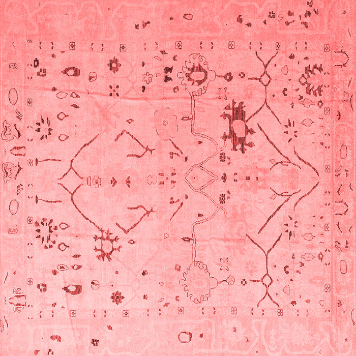 Machine Washable Oriental Red Traditional Rug, wshabs4604red