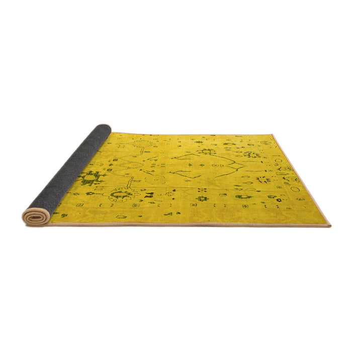 Sideview of Oriental Yellow Traditional Rug, abs4604yw