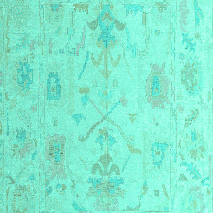 Machine Washable Oriental Turquoise Traditional Area Rugs, wshabs4605turq