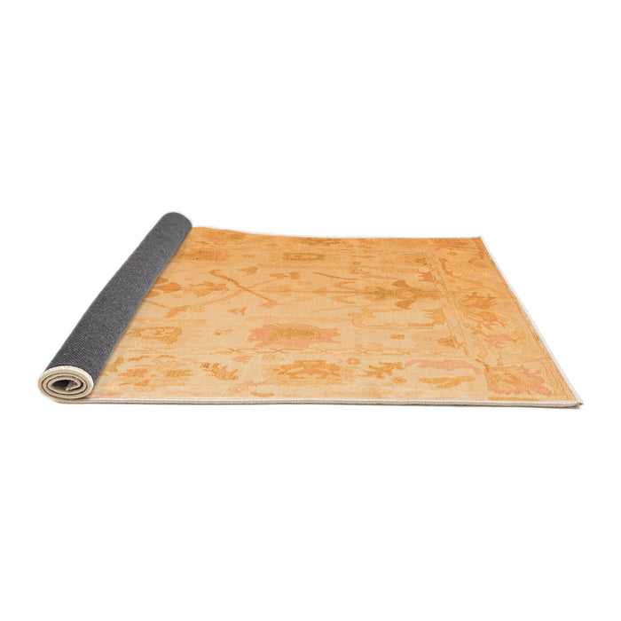 Sideview of Oriental Orange Traditional Rug, abs4605org