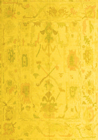 Oriental Yellow Traditional Rug, abs4605yw