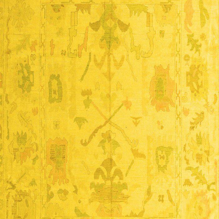 Oriental Yellow Traditional Rug, abs4605yw