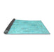 Sideview of Oriental Light Blue Traditional Rug, abs4605lblu