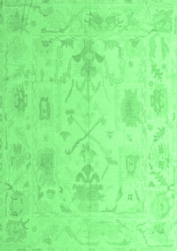 Oriental Emerald Green Traditional Rug, abs4605emgrn