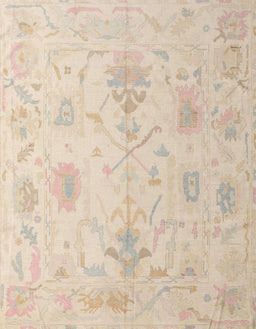 Abstract Deep Peach Orange Oriental Rug, abs4605