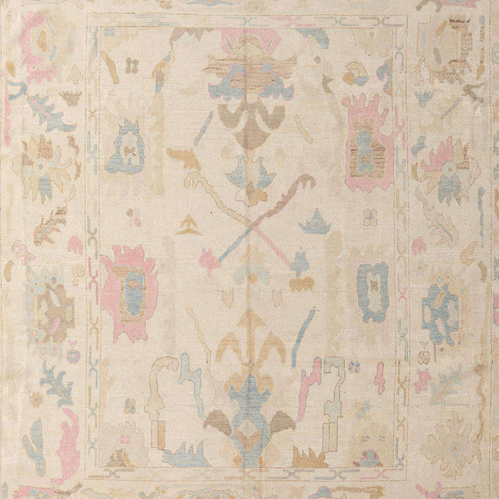 Abstract Deep Peach Orange Oriental Rug, abs4605