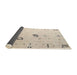 Sideview of Abstract Tan Brown Solid Rug, abs4606