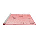 Modern Red Washable Rugs