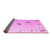 Sideview of Solid Pink Modern Rug, abs4606pnk