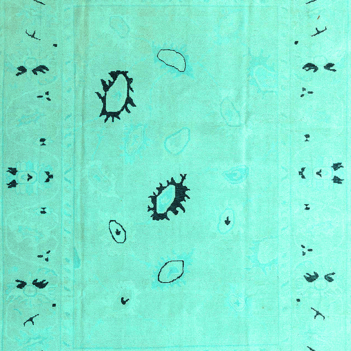 Solid Turquoise Modern Rug, abs4606turq