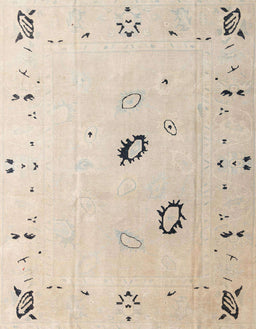 Machine Washable Abstract Tan Brown Rug, wshabs4606