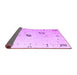 Sideview of Solid Purple Modern Rug, abs4606pur