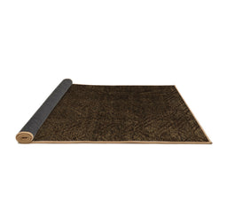 Sideview of Abstract Brown Modern Rug, abs4607brn