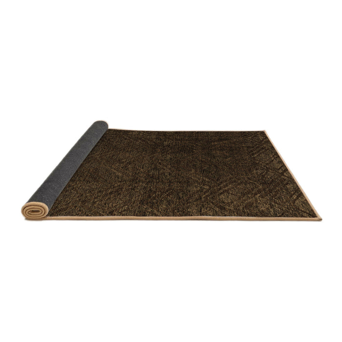 Sideview of Abstract Brown Modern Rug, abs4607brn