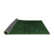 Sideview of Abstract Emerald Green Modern Rug, abs4607emgrn