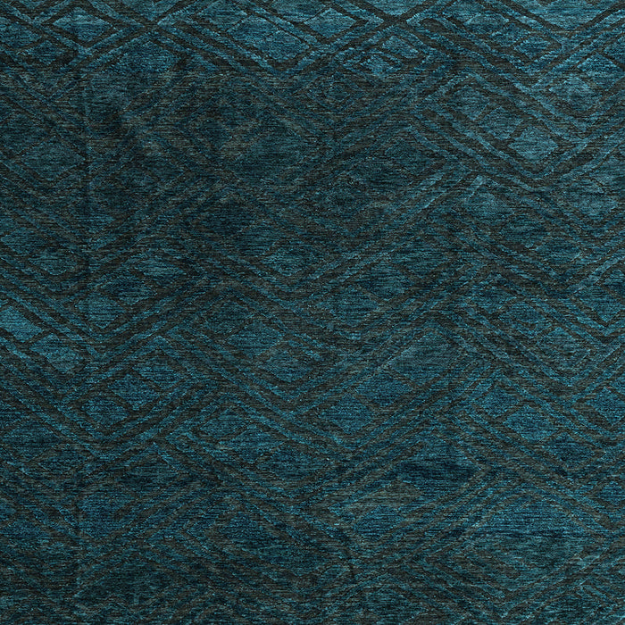 Square Abstract Light Blue Modern Rug, abs4607lblu