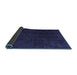 Sideview of Abstract Blue Modern Rug, abs4607blu