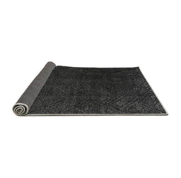 Sideview of Abstract Gray Modern Rug, abs4607gry