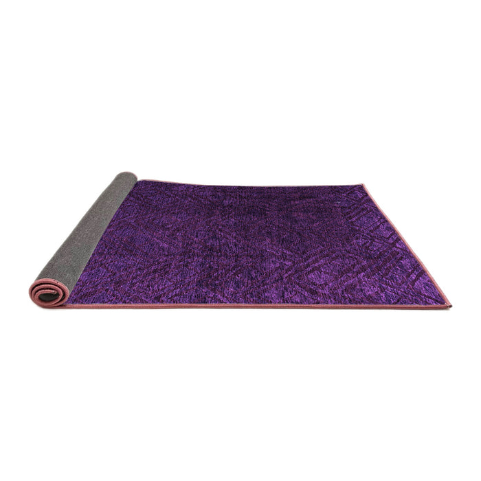 Sideview of Abstract Purple Modern Rug, abs4607pur