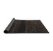 Sideview of Abstract Black Modern Rug, abs4608