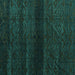 Square Abstract Turquoise Modern Rug, abs4608turq