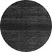 Round Machine Washable Abstract Gray Modern Rug, wshabs4608gry