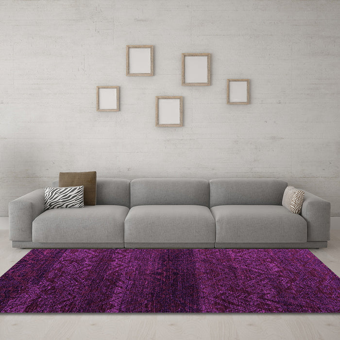 Machine Washable Abstract Pink Modern Rug in a Living Room, wshabs4608pnk