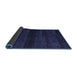 Sideview of Abstract Blue Modern Rug, abs4608blu